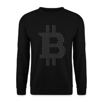 Bitcoin - Unisex Sweatshirt - black - Front - Alina (178cm) & Michal (187cm)
