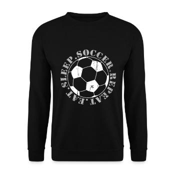 Soccer - Soccer - Unisex Sweatshirt - black - Front - Alina (178cm) & Michal (187cm)