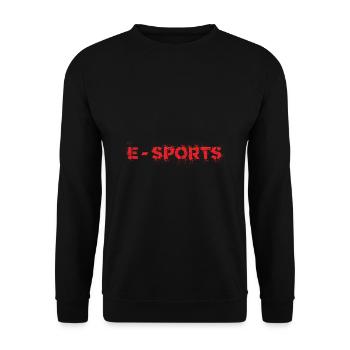 E-Sports - Unisex Sweatshirt - black - Front - Alina (178cm) & Michal (187cm)