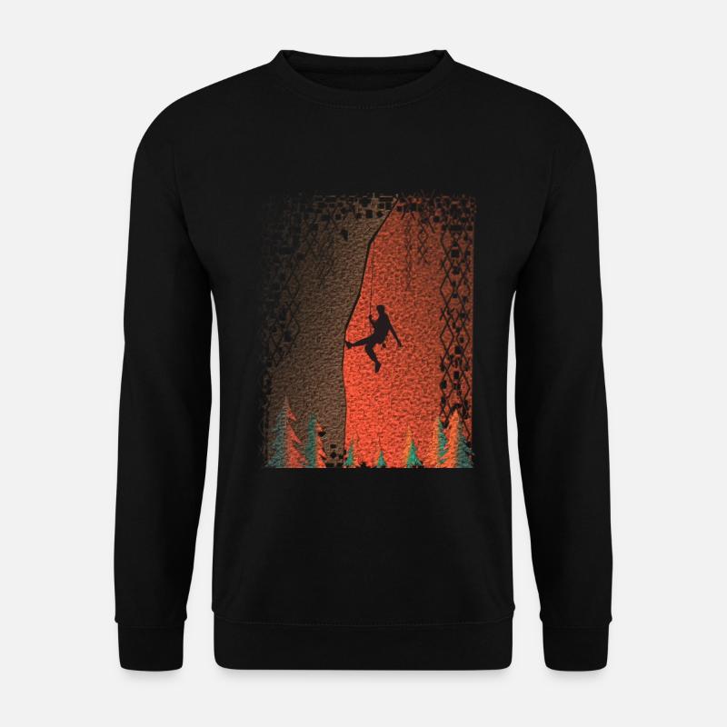 Kletter- und Sportgeschenke - Klettern und Kletterer - Unisex Pullover - Schwarz