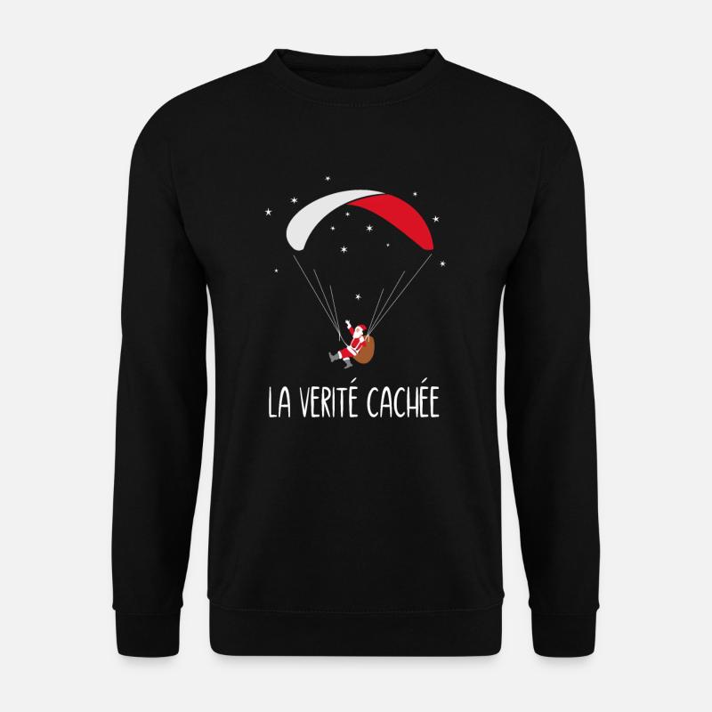Weihnachtsgleitschirmfliegen-Geschenke - Gleitschirm - Unisex Pullover - Schwarz