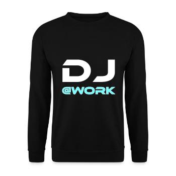 DJ au travail - Sweat-shirt Unisexe - noir - Devant - Alina (178cm) & Michal (187cm)