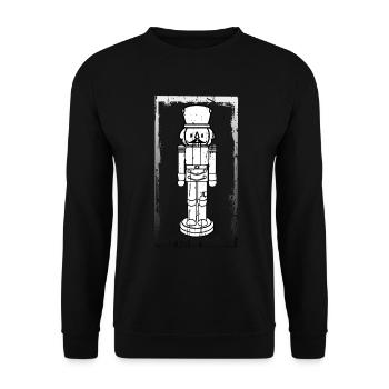 Nussknacker - Unisex Pullover - Schwarz - Vorne - Alina (178cm) & Michal (187cm)