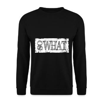 So what - Unisex Sweatshirt - black - Front - Alina (178cm) & Michal (187cm)