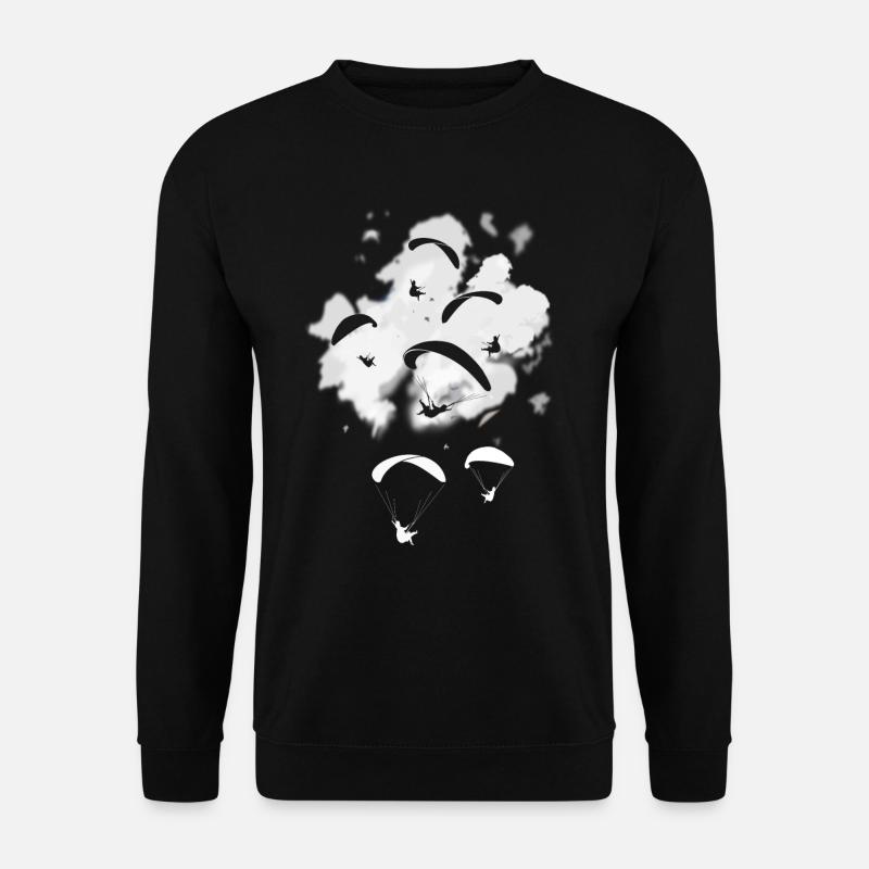 Gleitschirmfliegen - Thermischer Jäger - Unisex Pullover - Schwarz