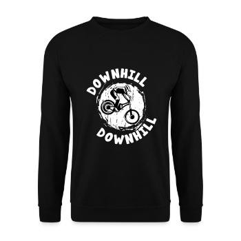 VTT Down Hill - Sweat-shirt Unisexe - noir - Devant - Alina (178cm) & Michal (187cm)