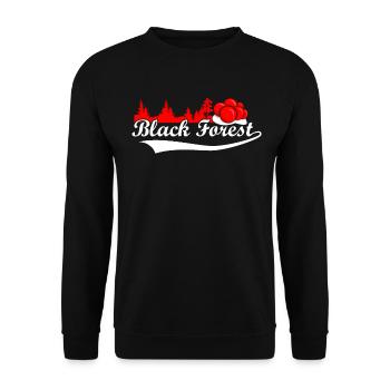 Black Forest Black Forest - Unisex Sweatshirt - black - Front - Alina (178cm) & Michal (187cm)