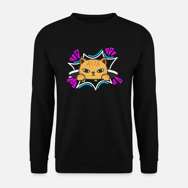 Cat 90s - Unisex Sweatshirt - black