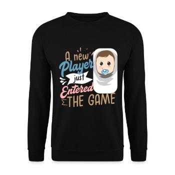 Bébé mère enceinte - Sweat-shirt Unisexe - noir - Devant - Alina (178cm) & Michal (187cm)
