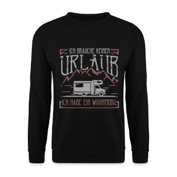 Camping-car camping-car - Sweat-shirt Unisexe - noir - Devant - Alina (178cm) & Michal (187cm)
