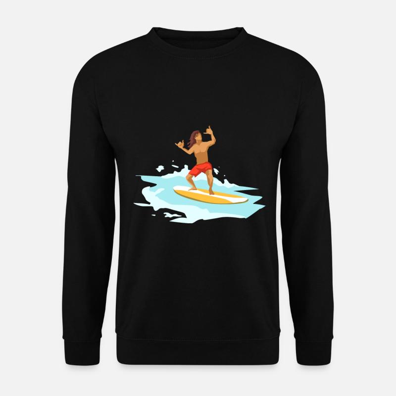 Surf surf - Sweat-shirt Unisexe - noir