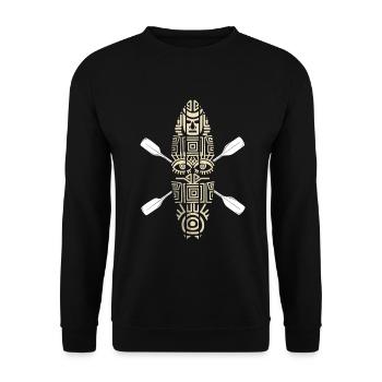 SUP Stand up paddle board - Unisex Pullover - Schwarz - Vorne - Alina (178cm) & Michal (187cm)