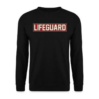 Nageur sauveteur - Sweat-shirt Unisexe - noir - Devant - Alina (178cm) & Michal (187cm)