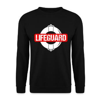 Lifeguard Swimmer - Sweat-shirt Unisexe - noir - Devant - Alina (178cm) & Michal (187cm)