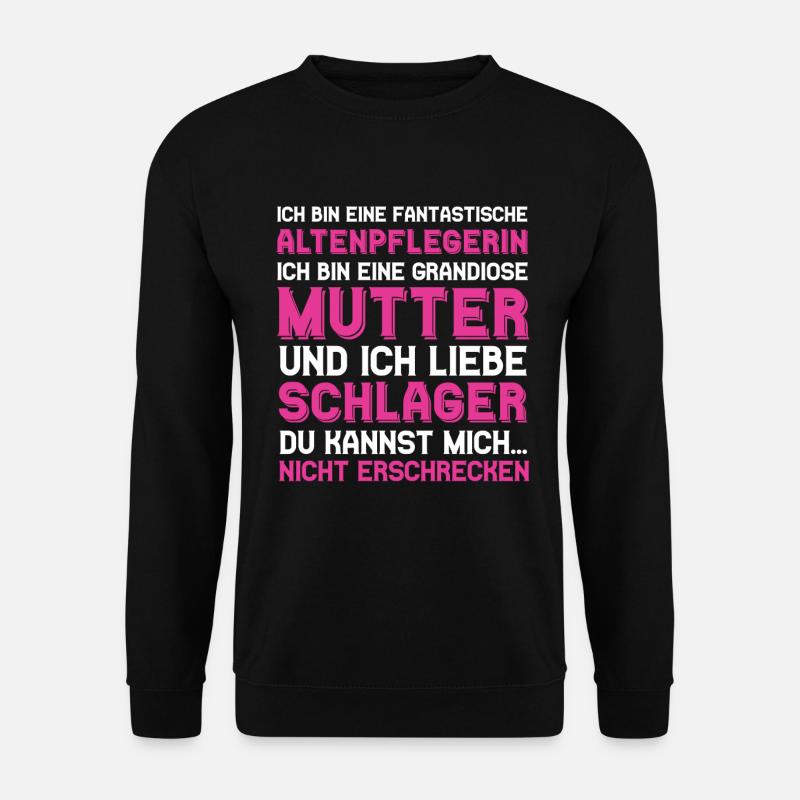 Altenpflegerin Mutter Schlager Mama Pflege - Unisex Pullover - Schwarz