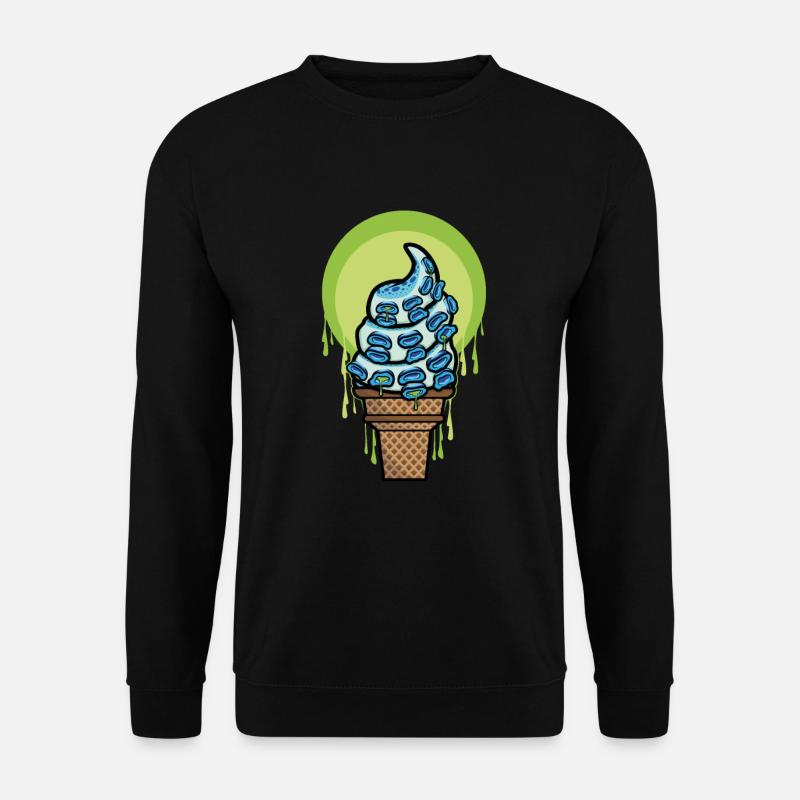 Tentacle Ice Cream Octopus Octopus - Unisex Sweatshirt - black