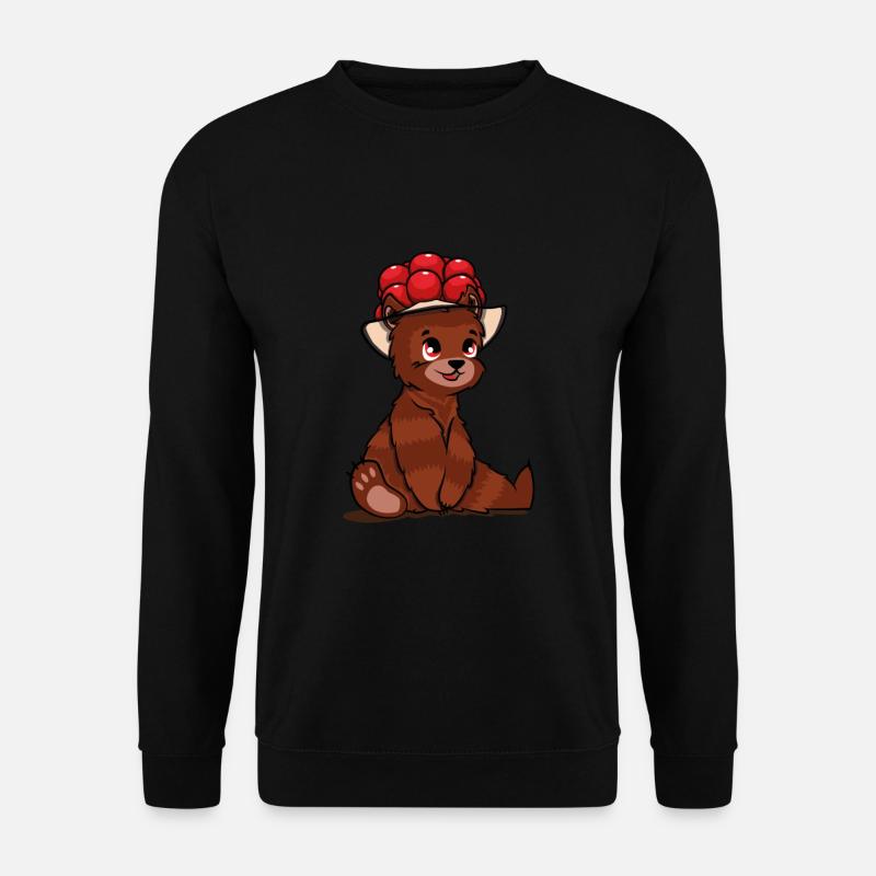 Bollenhut Schwarzwald Bär Braunbär Bärchen - Unisex Pullover - Schwarz