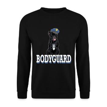 Cane Corso Bodyguard Security dog protection - Unisex Sweatshirt - black - Front - Alina (178cm) & Michal (187cm)