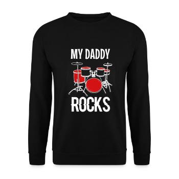 Drummer - Unisex Pullover - Schwarz - Vorne - Alina (178cm) & Michal (187cm)