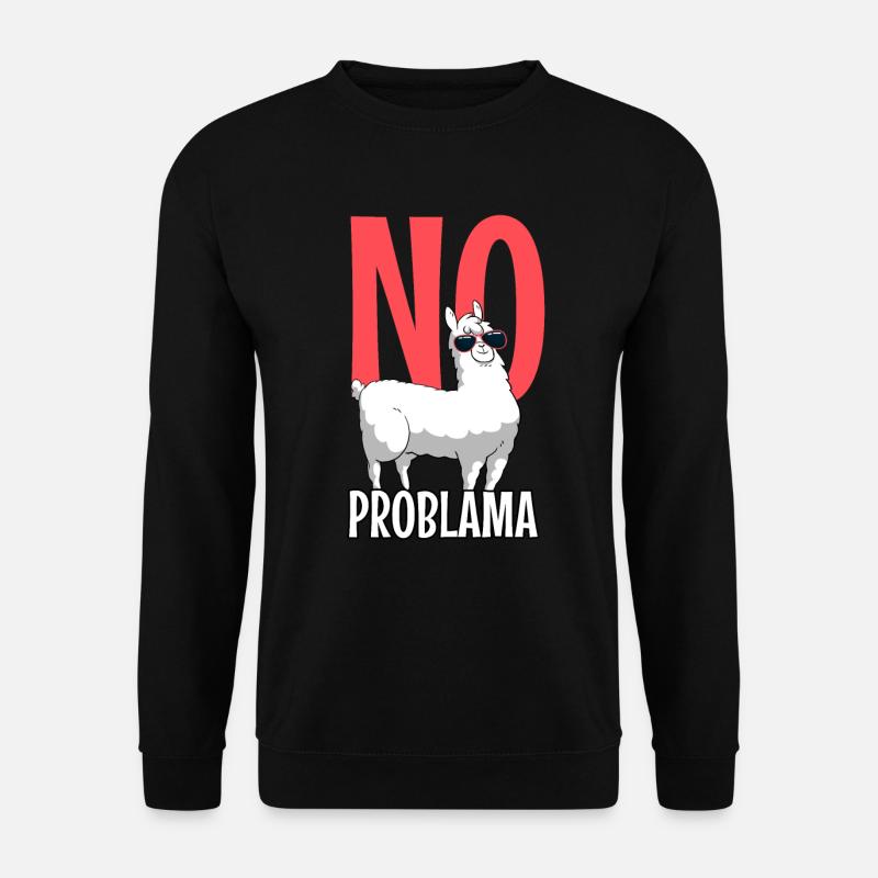 Llama - Unisex Pullover - Schwarz