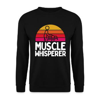 Massage Therapist - Sweat-shirt Unisexe - noir - Devant - Alina (178cm) & Michal (187cm)