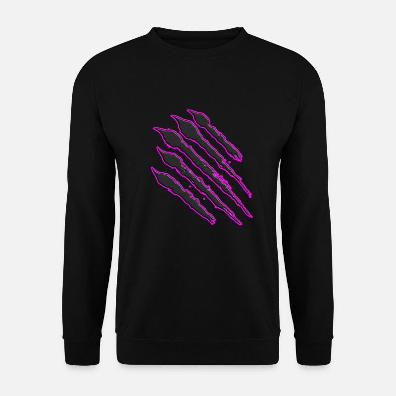 Scratch Monster Scratch Bear's Paw - Unisex Sweatshirt - black