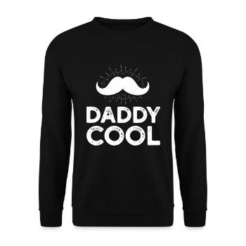 Black Fathers day Dad - Unisex Pullover - Schwarz - Vorne - Alina (178cm) & Michal (187cm)