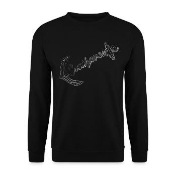 Cuxhaven Anker - Unisex Pullover - Schwarz - Vorne - Alina (178cm) & Michal (187cm)