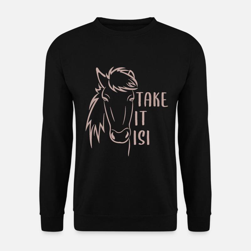 Islandpferd - Unisex Pullover - Schwarz