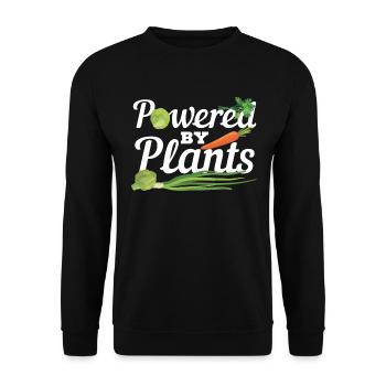 Powered by plants desert Cactus lover - Unisex Pullover - Schwarz - Vorne - Alina (178cm) & Michal (187cm)