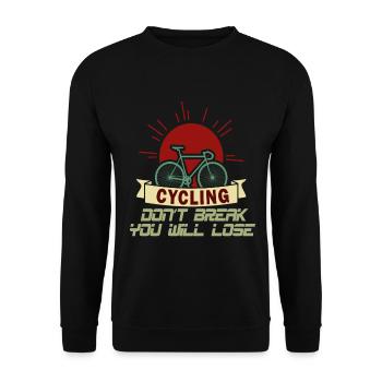 Modern road bike - cycling - Unisex Sweatshirt - black - Front - Alina (178cm) & Michal (187cm)