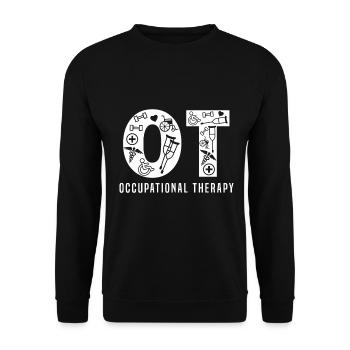 OCCUPATIONAL THERAPIST OT occupational therapist - Unisex Pullover - Schwarz - Vorne - Alina (178cm) & Michal (187cm)
