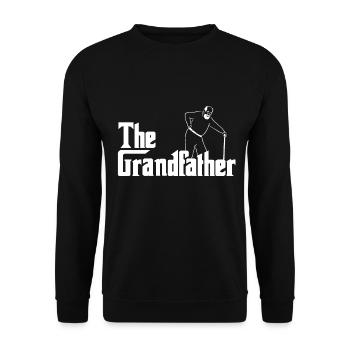 The grandfather Grandparents gift - Unisex Sweatshirt - black - Front - Alina (178cm) & Michal (187cm)
