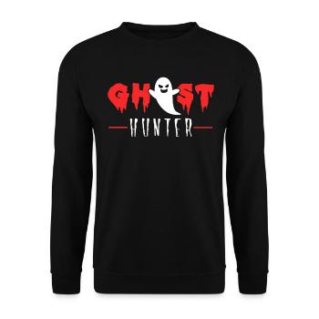 Ghost hunter paranormal investigator - Unisex Sweatshirt - black - Front - Alina (178cm) & Michal (187cm)