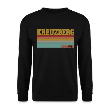 Berlin Kreuzberg - Unisex Pullover - Schwarz - Vorne - Alina (178cm) & Michal (187cm)
