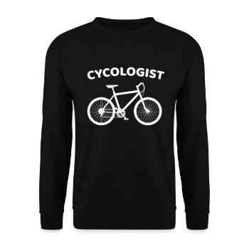 Cycologue vélo vélo cycliste vélo de route cadeau - Sweat-shirt Unisexe - noir - Devant - Alina (178cm) & Michal (187cm)