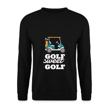 Golf Sweet Golf - Unisex Pullover - Schwarz - Vorne - Alina (178cm) & Michal (187cm)