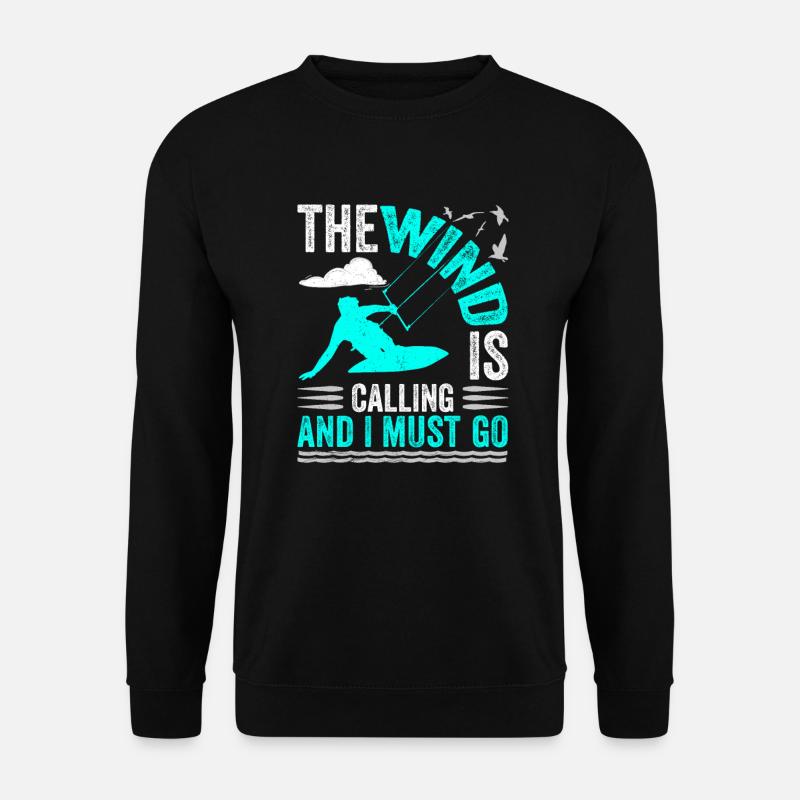 Kitesurfing Kiteboarder Kiter Kitesurfer - Unisex Sweatshirt - black