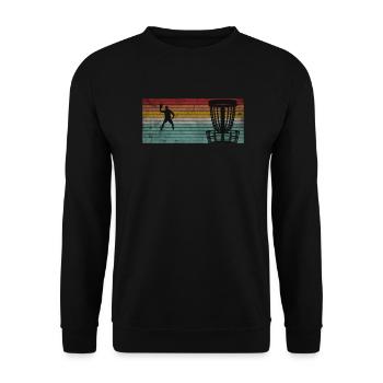 Disc Golf Amusant Discgolf Discgolfer - Sweat-shirt Unisexe - noir - Devant - Alina (178cm) & Michal (187cm)
