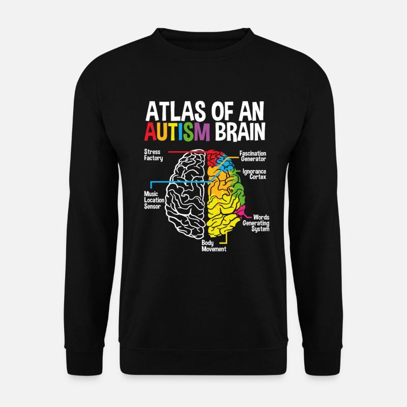 An Autism Brain - Unisex Pullover - Schwarz