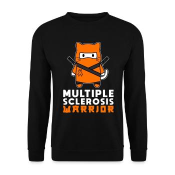 Multiple for Sclerosis Warrior - Unisex Pullover - Schwarz - Vorne - Alina (178cm) & Michal (187cm)
