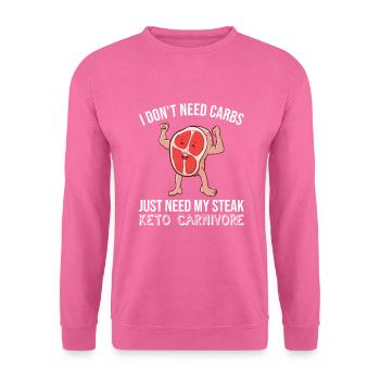 Keto Carnivore - Unisex Sweatshirt - pink - Front