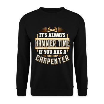 Charpentier - Charpentier - Sweat-shirt Unisexe - noir - Devant - Alina (178cm) & Michal (187cm)