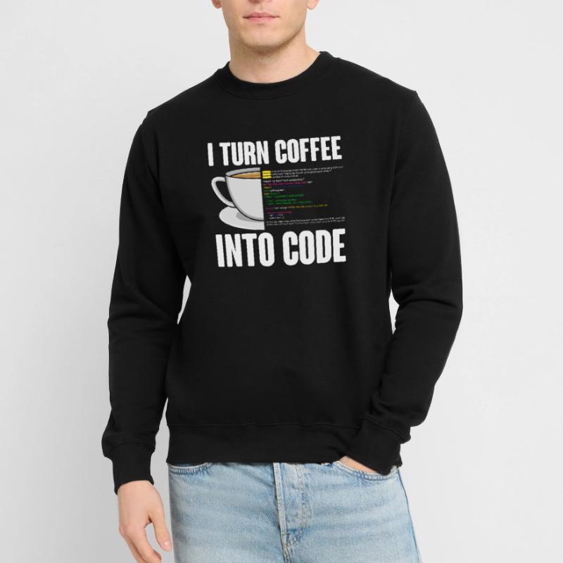 Lustiges Computer Kaffee Programmierer Design Unisex Pullover