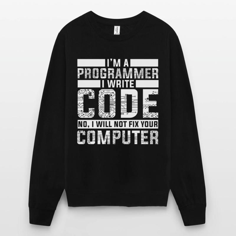 Programmer Developer - Code Nerd Geek Unisex Sweatshirt