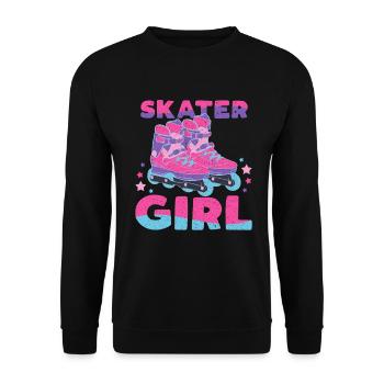 Patins à roulettes Roller Roller Skates - Sweat-shirt Unisexe - noir - Devant - Alina (178cm) & Michal (187cm)