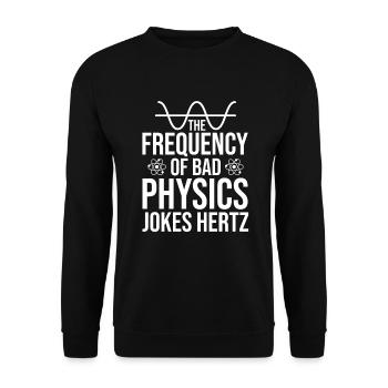 Physique physique - Sweat-shirt Unisexe - noir - Devant - Alina (178cm) & Michal (187cm)