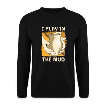 make pottery - Unisex Sweatshirt - black - Front - Alina (178cm) & Michal (187cm)