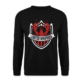 Hummer Seekrebs Lobster Meeresfrüchte - Unisex Pullover - Schwarz - Vorne - Alina (178cm) & Michal (187cm)
