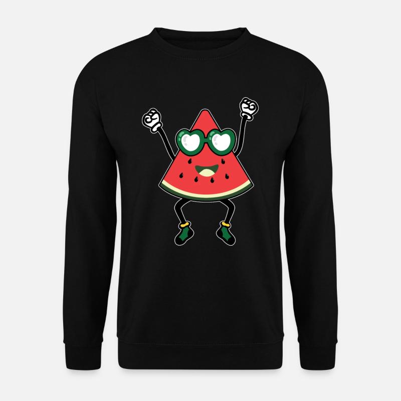 Wassermelone - Unisex Pullover - Schwarz
